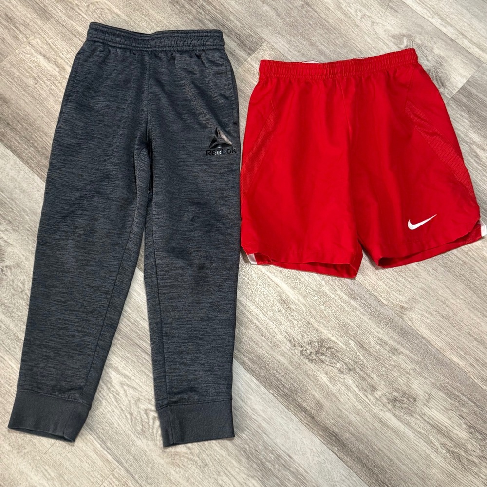 Kids Athletic Pants and Shorts Bundle Reebok Nike Dri Fit Size S‎